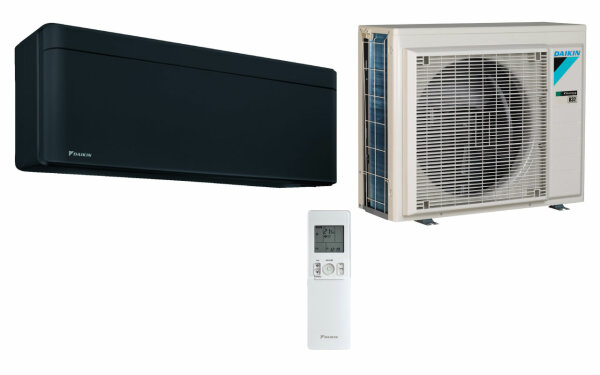 DAIKIN Stylish Wandklimageräte SET 2,5 kW Schwarz (FTXA25CB+RXA25A8)