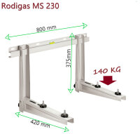 Rodigas MS230 Universal Wandkonsole für Split Klimaanlagen Außengeräte, 800x420(mm), 140kg
