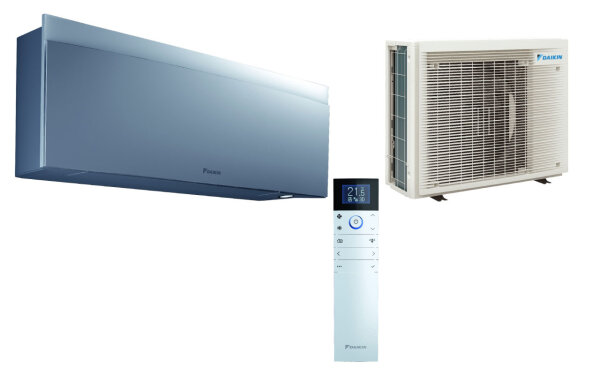 DAIKIN Emura Wandklimageräte SET 3,5 kW Silber (FTXJ35AS+RXJ35A)